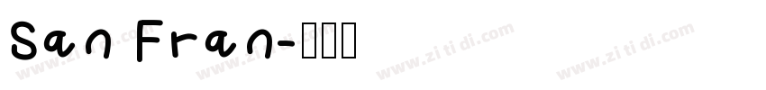 San Fran字体转换